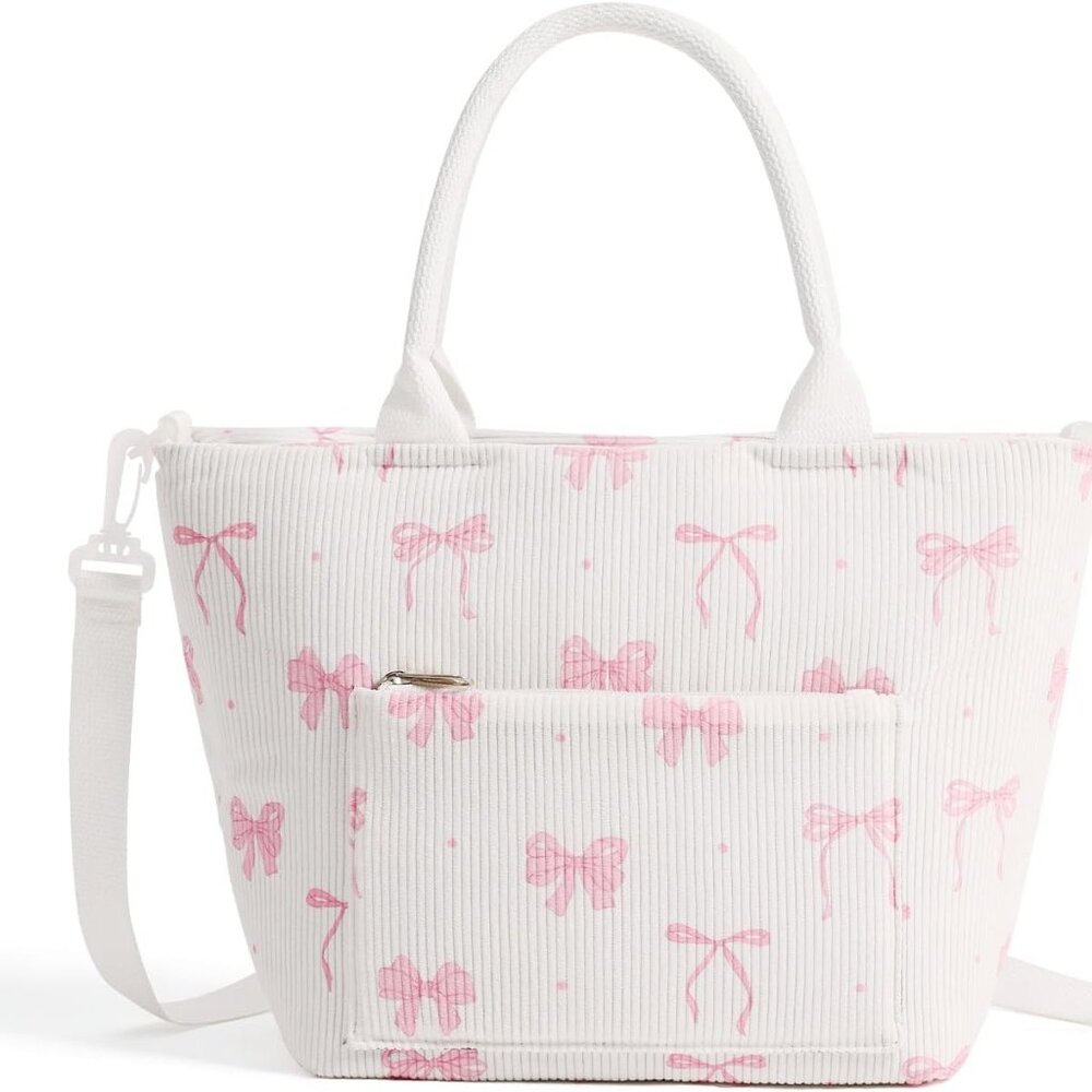 Lunch Bag For Women Adult Large Insulated Lunch Box Girl Cute Corduroy Lunch Tot